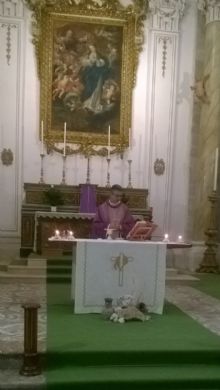 Un momento della Santa Messa